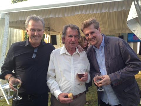 Gerald Murnane and the Text team at the 2016 Victorian Premier's Literary Awards 