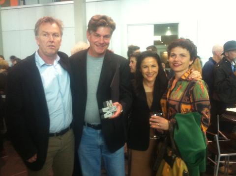 Publisher Michael Heyward, Craig Sherborne, Senior Editor Penny Hueston and Craig's partner, Janet.