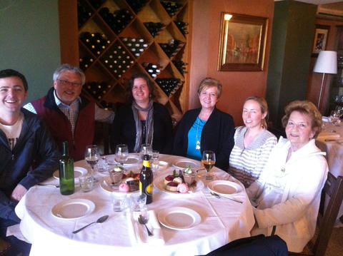 Leanne (third from right) and her family.